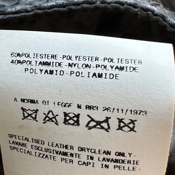 Roberto Cavalli Embossed Leather Trim Down Bomber Puffer Coat - Picture 11 of 12